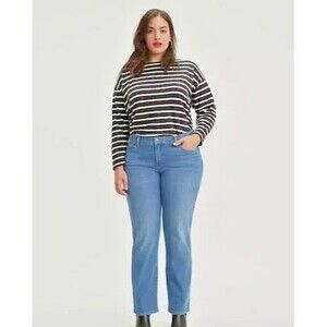Levi's Women's Jeans Plus Size Classic Straight Mid Rise Hyper Soft Denim 22W M